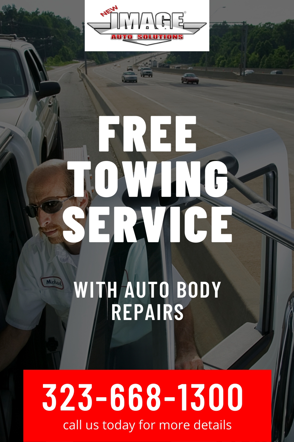 Auto body repair towing service